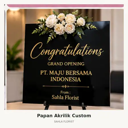 Papan Bunga Akrilik Mataram Kota